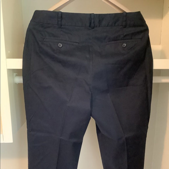 Navy Blue Ankle Length Trousers - Picture 2 of 3